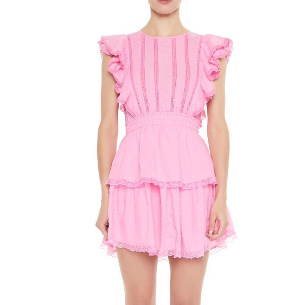 Forever 21 Lace Ruffled Mini Dress